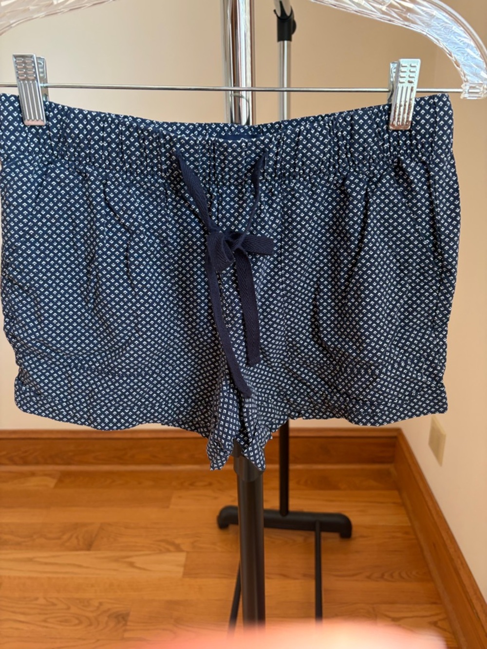 GAP Navy Blue Printed Drawstring Women's Shorts